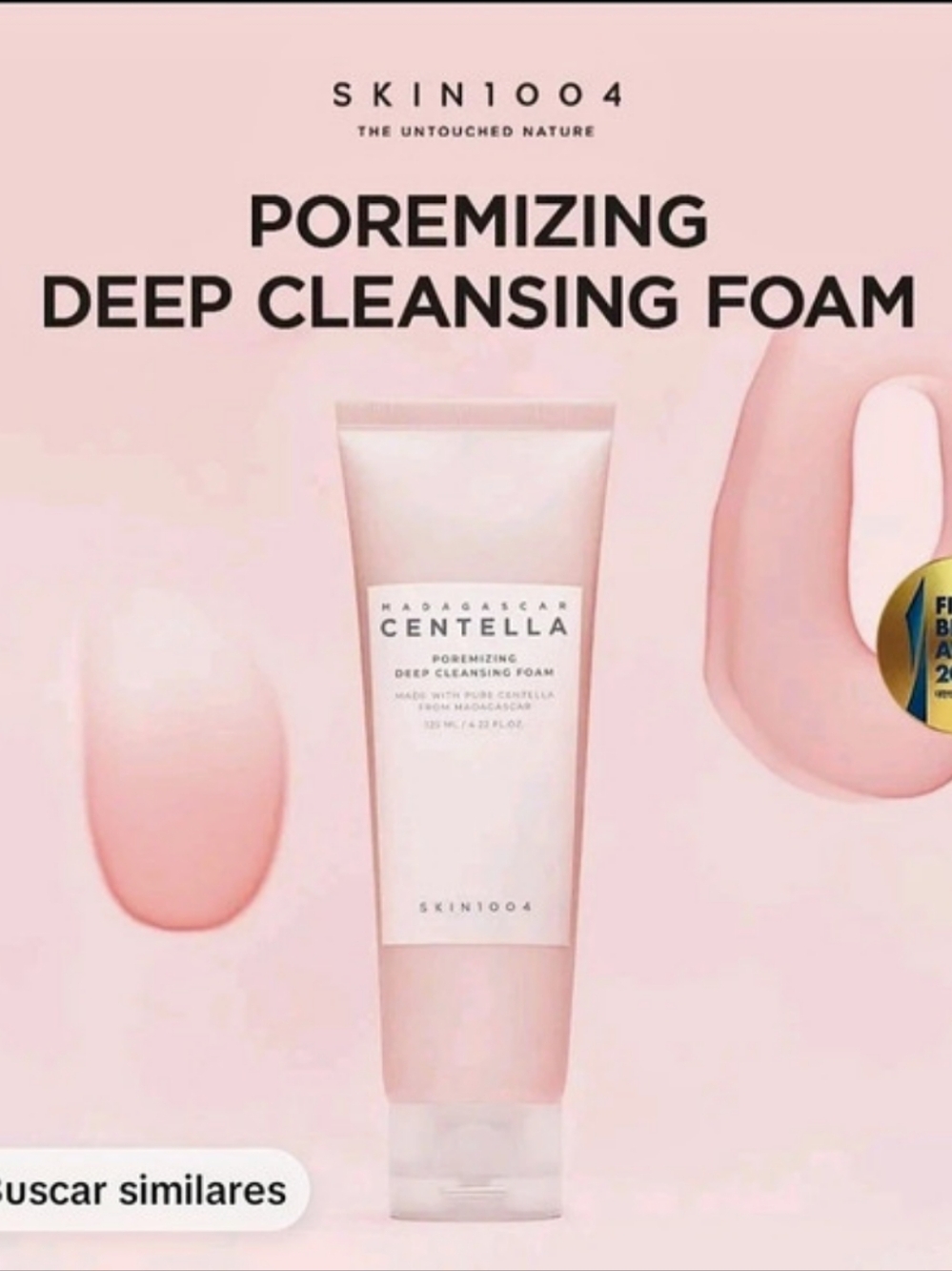 SKIN1004 Madagascar Centella Poremizing Deep Cleansing Foam Pink